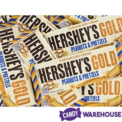 Hershey's Gold With Peanuts And Pretzels Candy Bars: 24-Piece Box 8 Hershey's Gold With Peanuts And Pretzels Candy Bars: 24-Piece Box -Candy Shop hershey s gold with peanuts and pretzels candy bars 24 piece box candy warehouse 4
