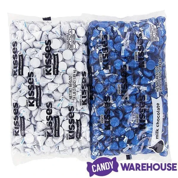 Hershey's Kisses Color Combo - Dark Blue And White: 800-Piece Box 7 Hershey's Kisses Color Combo - Dark Blue And White: 800-Piece Box - Image 7