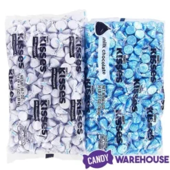 Hershey's Kisses Color Combo - Light Blue And White: 800-Piece Box -Candy Shop hershey s kisses color combo light blue and white 800 piece box candy warehouse 5