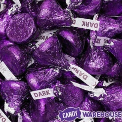 Hershey's Kisses Purple Foiled Dark Chocolate Candy: 1LB Bag 15 Hershey's Kisses Purple Foiled Dark Chocolate Candy: 1LB Bag -Candy Shop hershey s kisses purple foiled dark chocolate candy 1lb bag candy warehouse 8