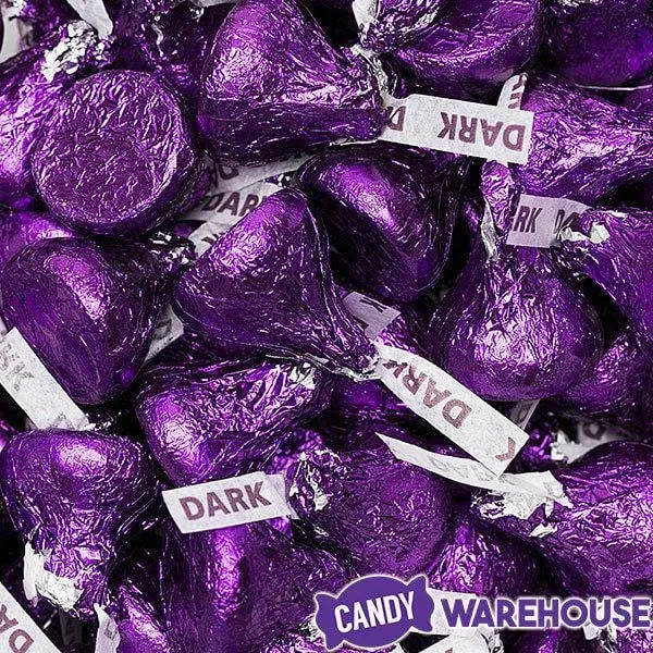 Hershey's Kisses Purple Foiled Dark Chocolate Candy: 1LB Bag 8 Hershey's Kisses Purple Foiled Dark Chocolate Candy: 1LB Bag - Image 8