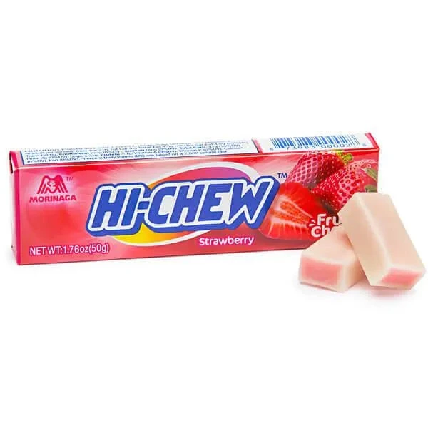 Hi-Chew Fruit Chews 10-Piece Candy Packs - Strawberry: 15-Piece Box 1 Hi-Chew Fruit Chews 10-Piece Candy Packs - Strawberry: 15-Piece Box