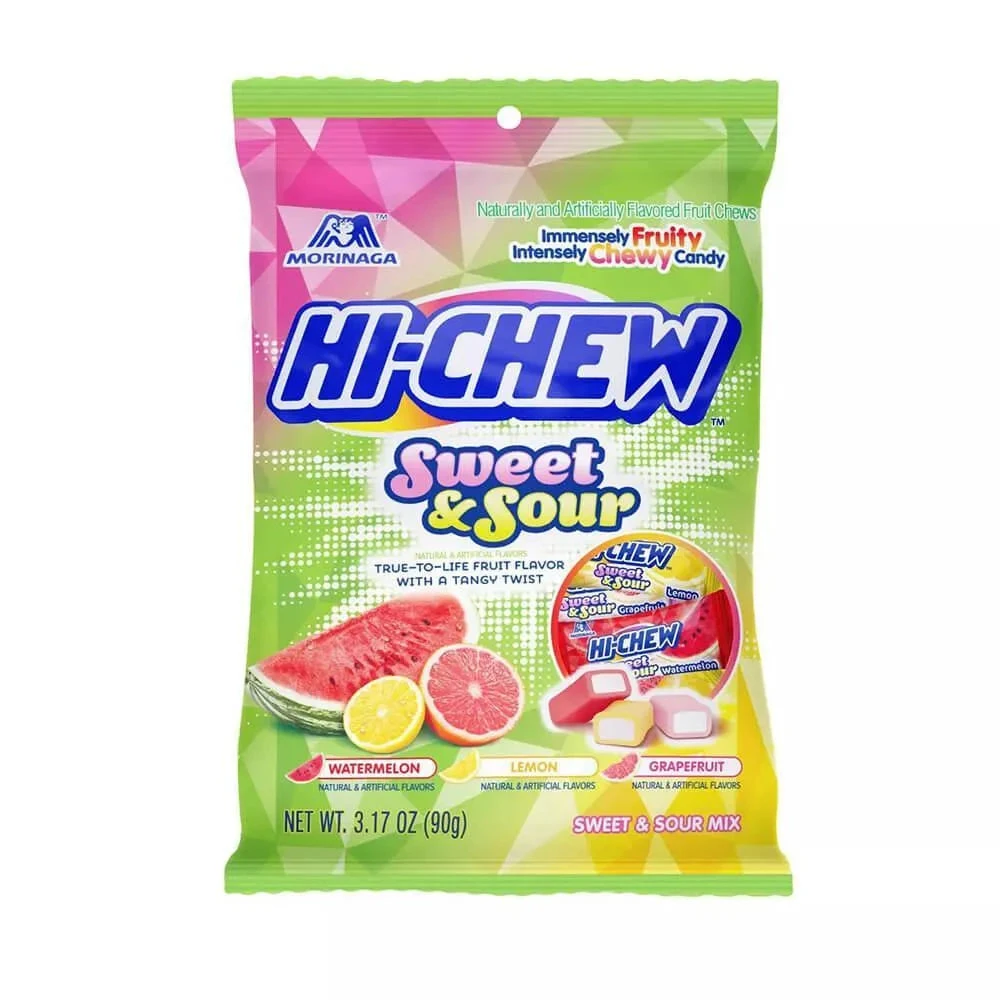 Hi-Chew Fruit Chews Candy Packs - Sweet And Sour Mix: 20-Piece Bag 1 Hi-Chew Fruit Chews Candy Packs - Sweet And Sour Mix: 20-Piece Bag