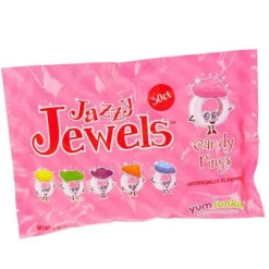 Jazzy Jewels Candy Rings: 30-Piece Bag -Candy Shop jazzy jewels candy rings 30 piece bag candy warehouse 10