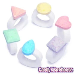 Jazzy Jewels Candy Rings: 30-Piece Bag -Candy Shop jazzy jewels candy rings 30 piece bag candy warehouse 9