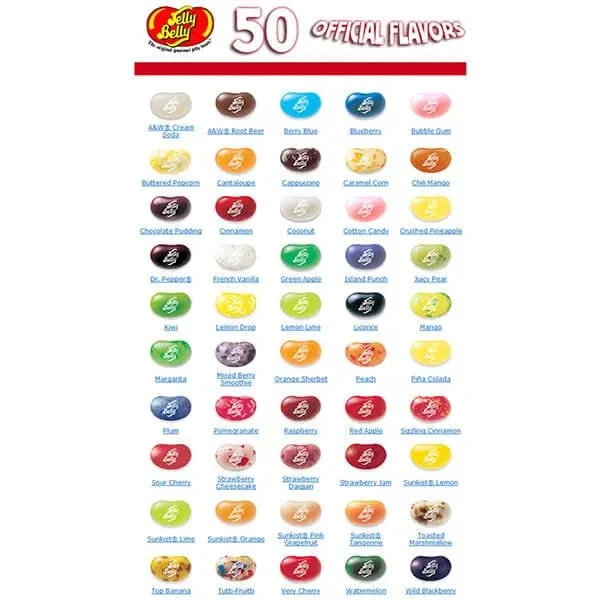 Jelly Belly 49 Flavors Jelly Beans: 2LB Bag 4 Jelly Belly 49 Flavors Jelly Beans: 2LB Bag - Image 4