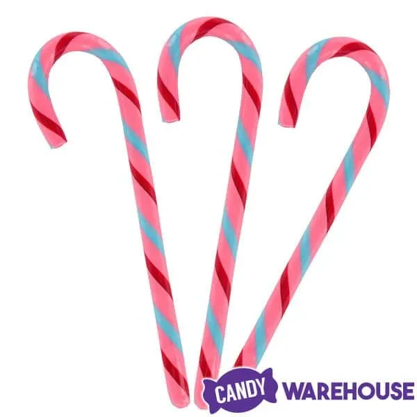Jelly Belly Candy Canes - Cotton Candy: 80-Piece Bucket 2 Jelly Belly Candy Canes - Cotton Candy: 80-Piece Bucket - Image 2