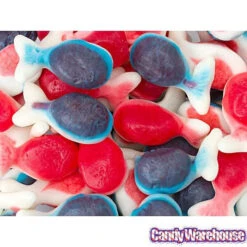 Candy Shop -Candy Shop jelly filled gummy whales candy 1kg bag candy warehouse 2