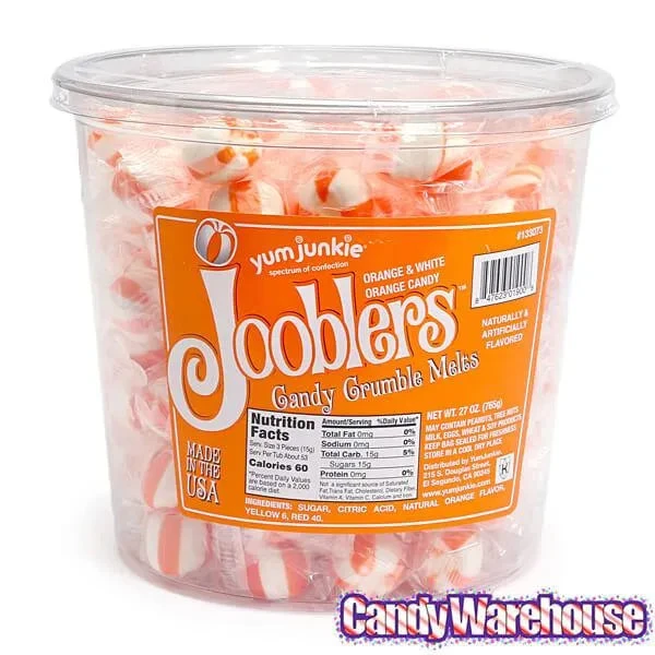 Jooblers Candy Crumble Melts - Orange: 160-Piece Tub 2 Jooblers Candy Crumble Melts - Orange: 160-Piece Tub - Image 2