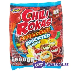 Jovy Chili Rokas Revolcadas Hard Candy - Assorted: 65-Piece Bag -Candy Shop jovy chili rokas revolcadas hard candy assorted 65 piece bag candy warehouse 4