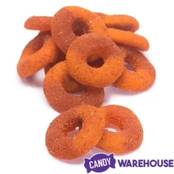 Jovy Crazy Gummy Rings Chamoy Candy - Peach: 5LB Bag 6 Jovy Crazy Gummy Rings Chamoy Candy - Peach: 5LB Bag -Candy Shop jovy crazy gummy rings chamoy candy peach 5lb bag candy warehouse 3
