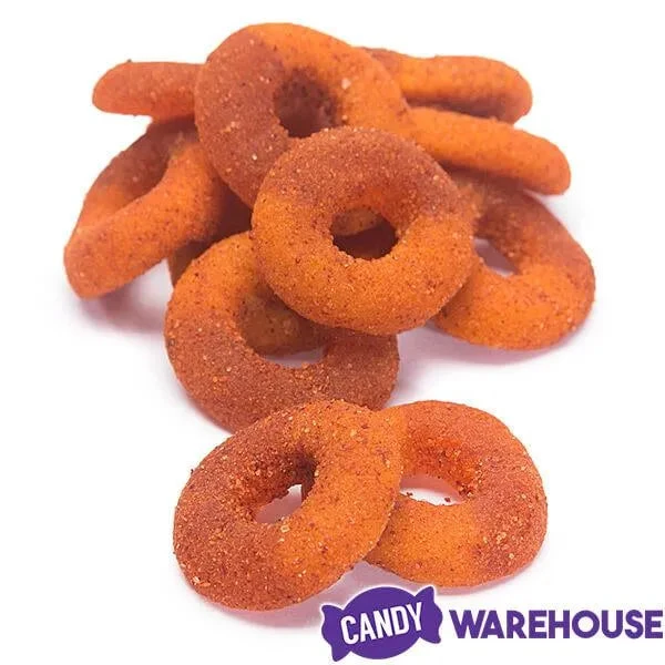 Jovy Crazy Gummy Rings Chamoy Candy - Peach: 5LB Bag 3 Jovy Crazy Gummy Rings Chamoy Candy - Peach: 5LB Bag - Image 3
