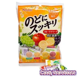 Kasugai Nodo Ni Sukkiri Fruit Hard Candy: 3.98-Ounce Bag -Candy Shop kasugai nodo ni sukkiri fruit hard candy 3 98 ounce bag candy warehouse 4