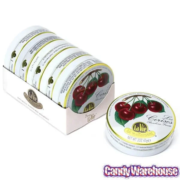 La Vie Candy Drops Tins - Cherry: 5-Piece Pack 2 La Vie Candy Drops Tins - Cherry: 5-Piece Pack - Image 2
