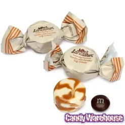 Lancaster Caramel And Vanilla Soft Cremes Candy: 8-Ounce Bag -Candy Shop lancaster caramel and vanilla soft cremes candy 8 ounce bag candy warehouse 4