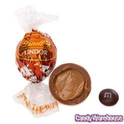 Lindt Chocolate Lindor Truffles - Peanut Butter: 60-Piece Box -Candy Shop lindt chocolate lindor truffles peanut butter 60 piece box candy warehouse 3