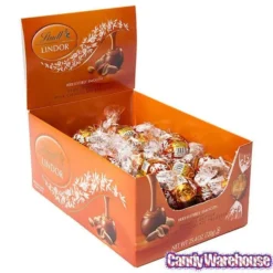 Lindt Chocolate Lindor Truffles - Peanut Butter: 60-Piece Box -Candy Shop lindt chocolate lindor truffles peanut butter 60 piece box candy warehouse 6