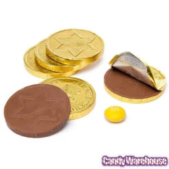 Madelaine Chanukah Gelt Gold Foiled Milk Chocolate Coins: 5LB Bag -Candy Shop madelaine chanukah gelt gold foiled milk chocolate coins 5lb bag candy warehouse 5