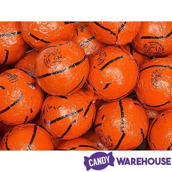 Madelaine Foiled Milk Chocolate Sports Balls 2-Ounce Mesh Bags - Basketball: 24-Piece Tub 2 Madelaine Foiled Milk Chocolate Sports Balls 2-Ounce Mesh Bags - Basketball: 24-Piece Tub - Image 2