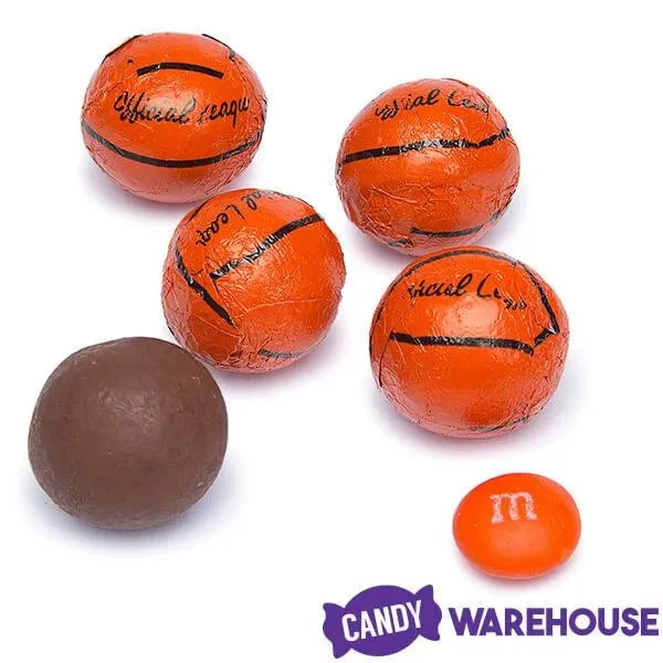 Madelaine Foiled Milk Chocolate Sports Balls 2-Ounce Mesh Bags - Basketball: 24-Piece Tub 5 Madelaine Foiled Milk Chocolate Sports Balls 2-Ounce Mesh Bags - Basketball: 24-Piece Tub - Image 5
