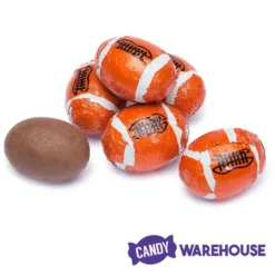 Madelaine Foiled Milk Chocolate Sports Balls 2-Ounce Mesh Bags - Football: 24-Piece Tub -Candy Shop madelaine foiled milk chocolate sports balls 2 ounce mesh bags football 24 piece tub candy warehouse 3