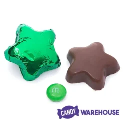 Madelaine Foiled Milk Chocolate Stars - Green: 5LB Bag 5 Madelaine Foiled Milk Chocolate Stars - Green: 5LB Bag -Candy Shop madelaine foiled milk chocolate stars green 5lb bag candy warehouse 3