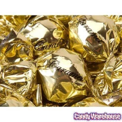Madelaine Gold Foiled Caramel Filled Chocolate Truffles: 30-Piece Tub -Candy Shop madelaine gold foiled caramel filled chocolate truffles 30 piece tub candy warehouse 3