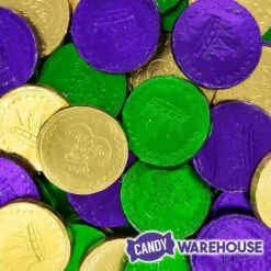 Mardi Gras Chocolate Coins Candy: 60-Piece Bag 7 Mardi Gras Chocolate Coins Candy: 60-Piece Bag -Candy Shop mardi gras chocolate coins candy 60 piece bag candy warehouse 3