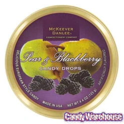 McKeever & Danlee Bon Bons Candy Tins - Pear & Blackberry: 6-Piece Box -Candy Shop mckeever and danlee bon bons candy tins pear and blackberry 6 piece box candy warehouse 4