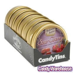 McKeever & Danlee Bon Bons Candy Tins - Sour Cherry: 6-Piece Box -Candy Shop mckeever and danlee bon bons candy tins sour cherry 6 piece box candy warehouse 3
