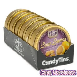 McKeever & Danlee Bon Bons Candy Tins - Sour Lemon: 6-Piece Box -Candy Shop mckeever and danlee bon bons candy tins sour lemon 6 piece box candy warehouse 3
