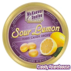 McKeever & Danlee Bon Bons Candy Tins - Sour Lemon: 6-Piece Box -Candy Shop mckeever and danlee bon bons candy tins sour lemon 6 piece box candy warehouse 4
