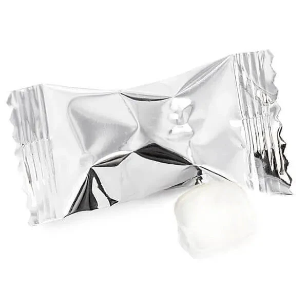 Metallic Silver Wrapped Buttermint Creams: 300-Piece Case 1 Metallic Silver Wrapped Buttermint Creams: 300-Piece Case