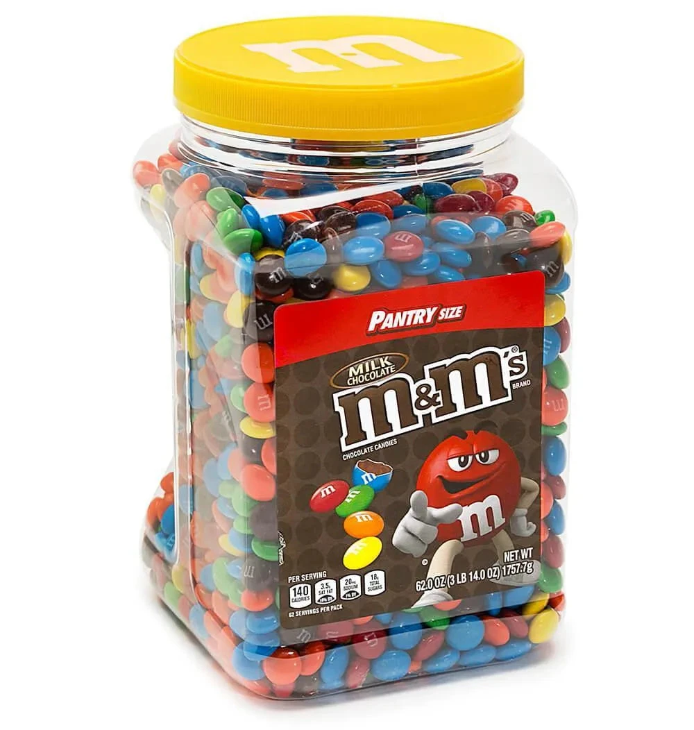 Milk Chocolate M&M's Candy: 56-Ounce Jar 1 Milk Chocolate M&M's Candy: 56-Ounce Jar