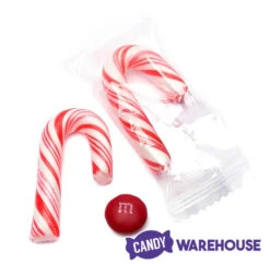 Mini Candy Canes - Red And White: 45-Piece Jar -Candy Shop mini candy canes red and white 45 piece jar candy warehouse 7