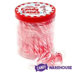 Mini Candy Canes - Red And White: 45-Piece Jar -Candy Shop mini candy canes red and white 45 piece jar candy warehouse 8