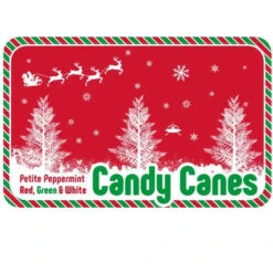 Mini Candy Canes - Red, Green, And White: 100-Piece Tub -Candy Shop mini candy canes red green and white 100 piece tub candy warehouse 5