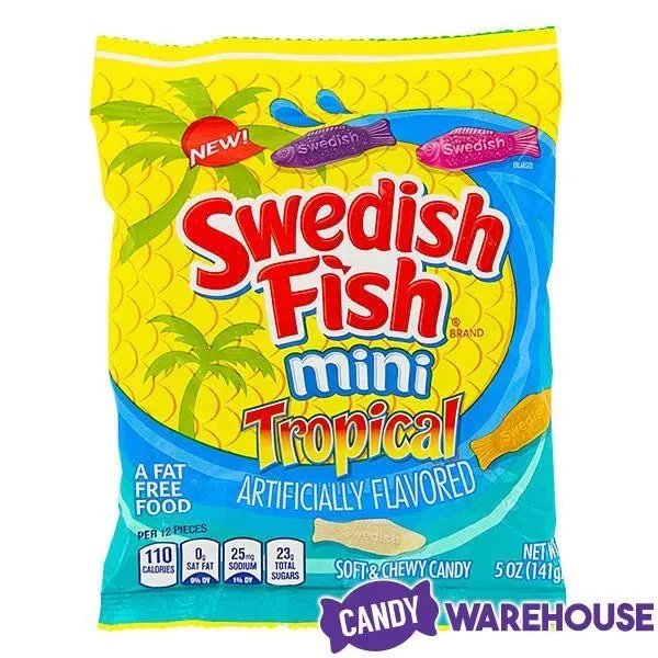 Mini Swedish Fish Candy - Tropical: 3.75LB Box 2 Mini Swedish Fish Candy - Tropical: 3.75LB Box - Image 2