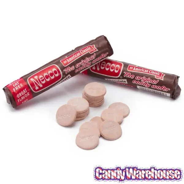 Necco Wafers Candy Rolls - Chocolate Flavor: 24-Piece Box 2 Necco Wafers Candy Rolls - Chocolate Flavor: 24-Piece Box - Image 2