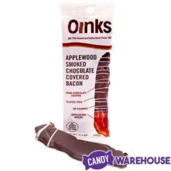 Oinks Applewood Smoked Chocolate Covered Bacon -Candy Shop oinks applewood smoked chocolate covered bacon candy warehouse 3