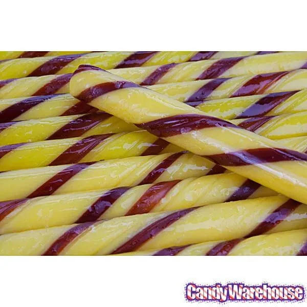 Old Fashioned Hard Candy Sticks - Banana: 80-Piece Box 2 Old Fashioned Hard Candy Sticks - Banana: 80-Piece Box - Image 2