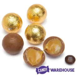 Palmer Foiled Caramel Filled Chocolate Candy Balls - Gold: 5LB Bag -Candy Shop palmer foiled caramel filled chocolate candy balls gold 5lb bag candy warehouse 4