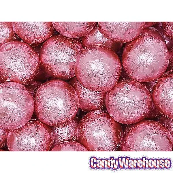 Palmer Foiled Caramel Filled Chocolate Candy Balls - Pink: 5LB Bag 4 Palmer Foiled Caramel Filled Chocolate Candy Balls - Pink: 5LB Bag - Image 4