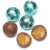 Palmer Foiled Caramel Filled Chocolate Candy Balls - Robin Egg Blue: 5LB Bag