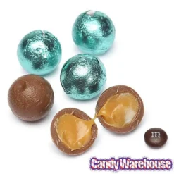 Palmer Foiled Caramel Filled Chocolate Candy Balls - Robin Egg Blue: 5LB Bag -Candy Shop palmer foiled caramel filled chocolate candy balls robin egg blue 5lb bag candy warehouse 3