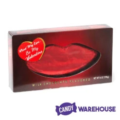 Palmer Red Foiled Giant Milk Chocolate Lips In Gift Box -Candy Shop palmer red foiled giant milk chocolate lips in gift box candy warehouse 3
