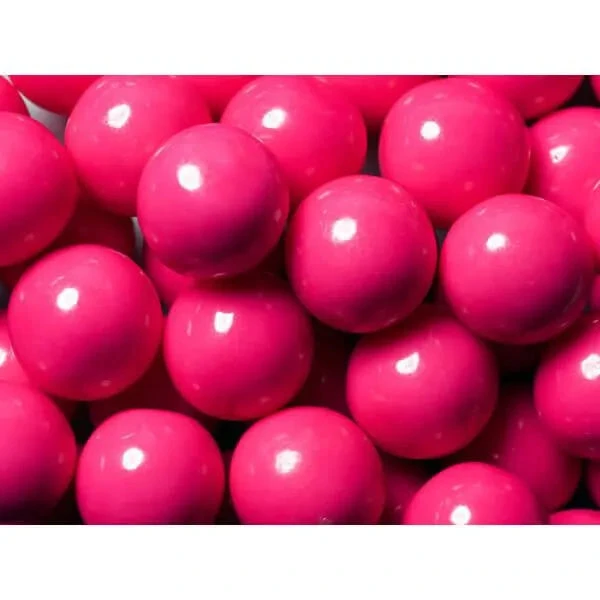 Pink 1-Inch Gumballs: 2LB Bag 1 Pink 1-Inch Gumballs: 2LB Bag