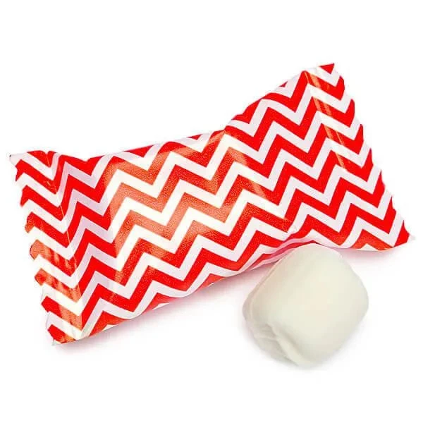 Red Chevron Stripe Wrapped Butter Mint Creams: 300-Piece Case 1 Red Chevron Stripe Wrapped Butter Mint Creams: 300-Piece Case