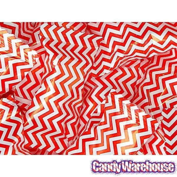 Red Chevron Stripe Wrapped Butter Mint Creams: 300-Piece Case 2 Red Chevron Stripe Wrapped Butter Mint Creams: 300-Piece Case - Image 2