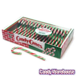 Red - White - Green Peppermint Candy Canes: 18-Piece Box -Candy Shop red white green peppermint candy canes 18 piece box candy warehouse 4